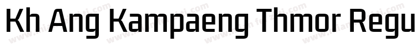 Kh Ang Kampaeng Thmor Regular字体转换